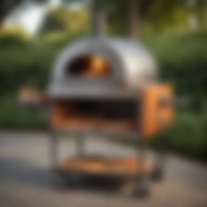 Versatile features of portable pizza oven cart