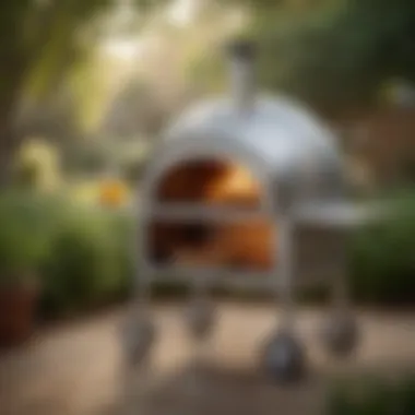 Innovative pizza oven cart design