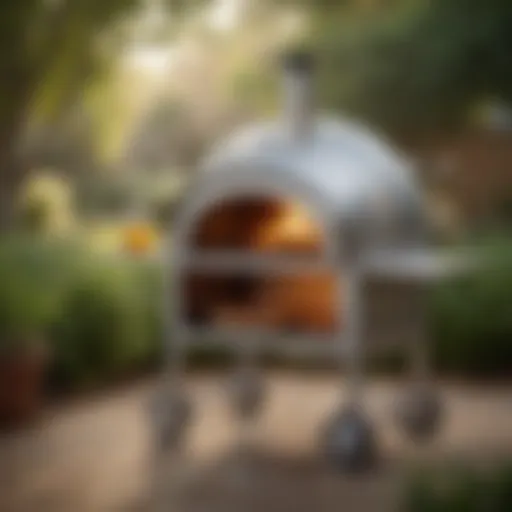 Innovative pizza oven cart design