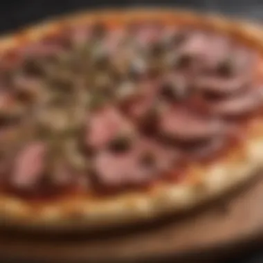 Tenderloin Elegance Succulent Beef Tenderloin Slices on Pizza