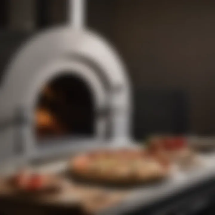A close-up of essential tools and components for assembling a kit pizza oven.