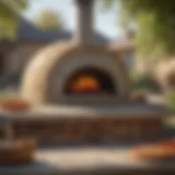 An intricately designed kit pizza oven showcasing its unique construction.