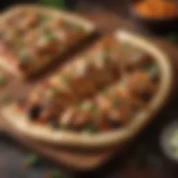 Exquisite BBQ Chicken Flatbread Presentation
