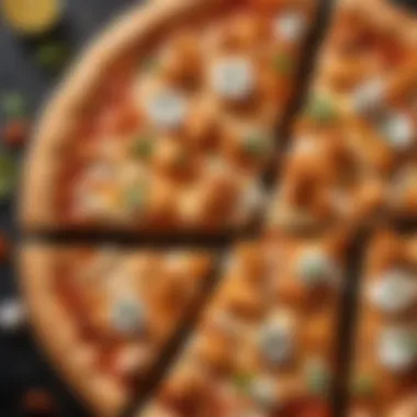 Buffalo Chicken Pizza Toppings Close-Up