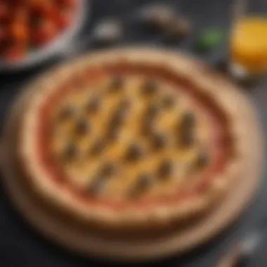 Decadent Indulgence: Cheese Crust Pizza with Truffle Infusion Exquisite Cheese Crust Pizza with Truffle Infusion