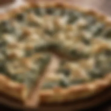 Exquisite Gourmet Spinach and Artichoke Stuffed Crust Pizza Gourmet Spinach and Artichoke Stuffed Crust Pizza
