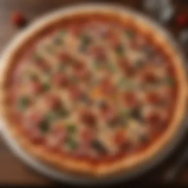 Artisanal Pizza Delight Artisanal pizza with gourmet toppings