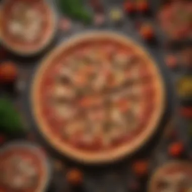 Whimsical Pizza Party Decor Decorative pizza party setup
