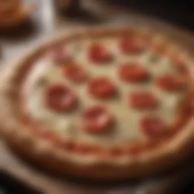 A scientific diagram illustrating the fermentation process of pizza dough.