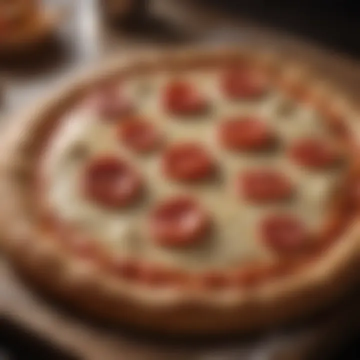 A scientific diagram illustrating the fermentation process of pizza dough.
