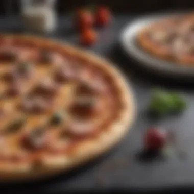 Pizza Baked on Fibrament Stone Perfectly baked pizza on Fibrament stone