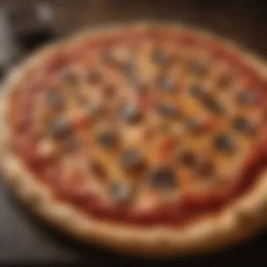 Artisanal Filled Crust Pizza with Unique Ingredients Artisanal filled crust pizza with unique ingredients
