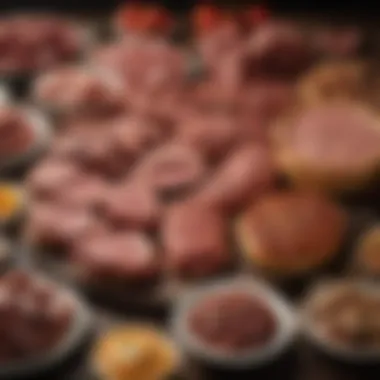 Mouthwatering Array of Meats Flavorful Meat Assortment