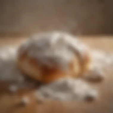 Artistic Representation of 00 Flour Composition Flour Composition Abstract Illustration