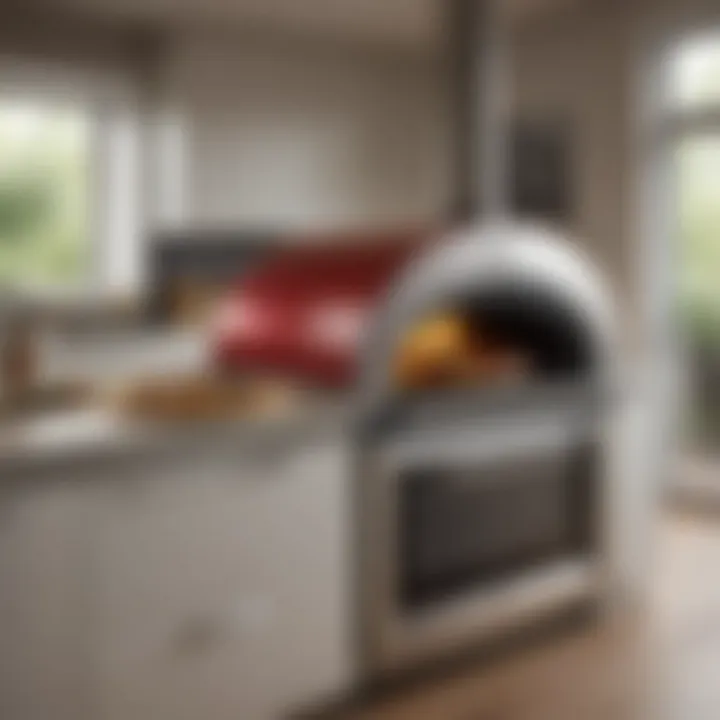 Stylish Fornetto pizza oven in a modern kitchen