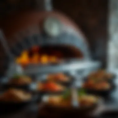 A variety of dishes cooked in a Forno Bravo oven highlighting its versatility