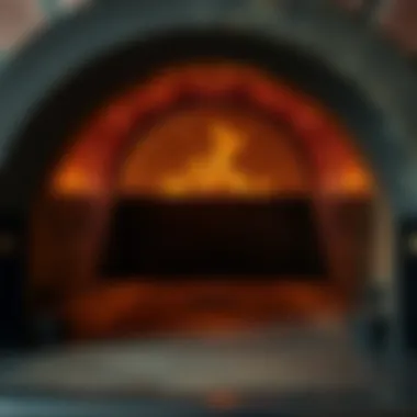 Inside view of a Forno Bravo oven revealing its interior structure and heat retention