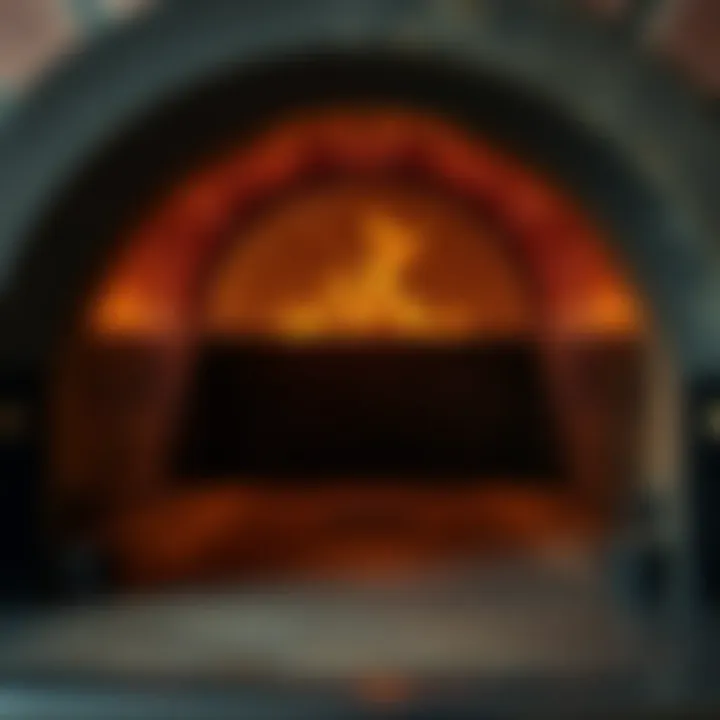 Inside view of a Forno Bravo oven revealing its interior structure and heat retention