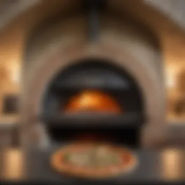 Interior view of the Forno Venezia Pizza Oven highlighting the cooking chamber