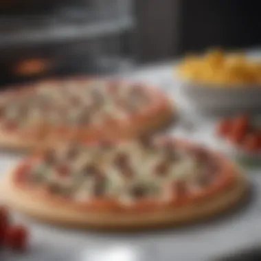 Selecting Gourmet Toppings Fresh ingredients arranged beautifully on a marble countertop