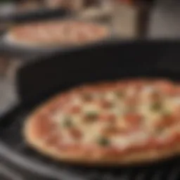 Gas Grill with Pizza Stone Insert for Perfect Crust