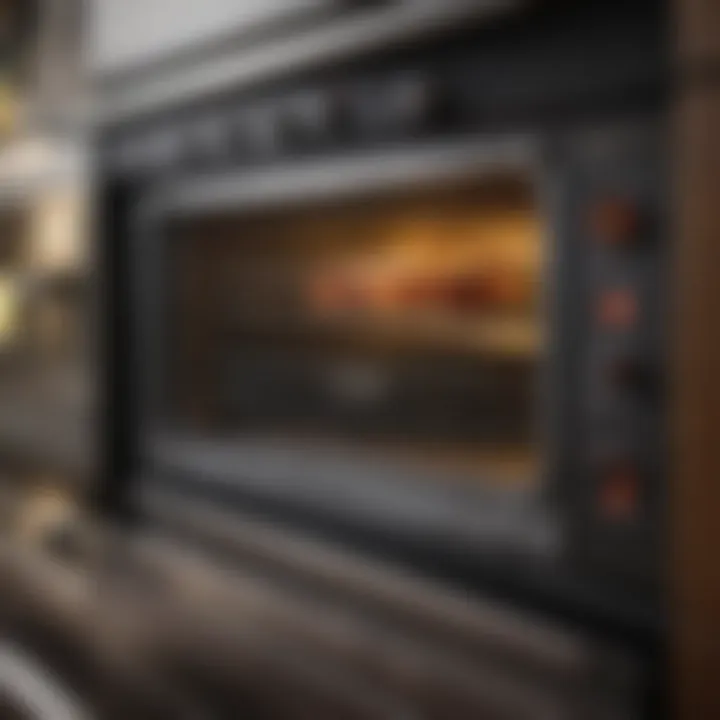 Energy-efficient gas oven highlighted with performance metrics