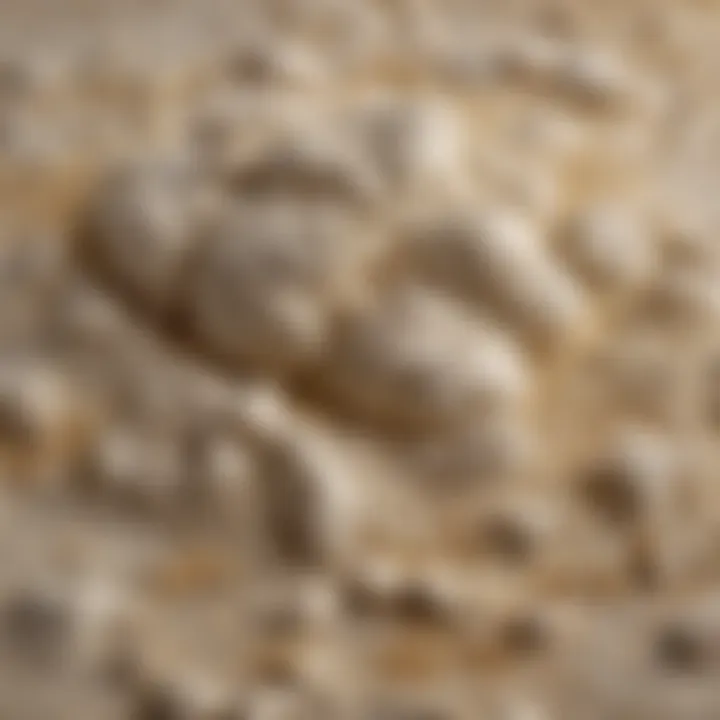 A close-up of gluten-free flour texture