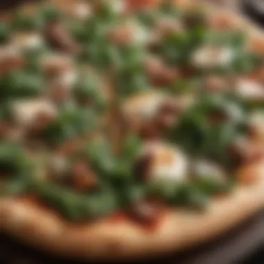 Gourmet BBQ Pizza with Smoked Mozzarella and Arugula