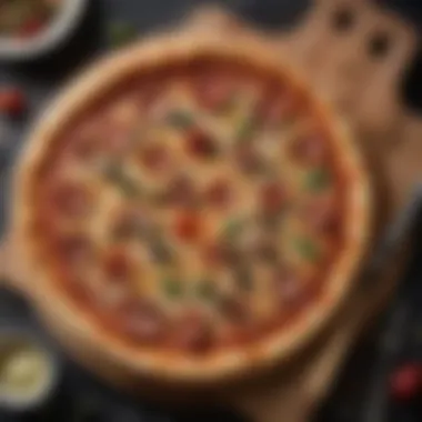 Exquisite Low-Sodium Pizza Crust Garnished with a Drizzle of Olive Oil Gourmet Low-Sodium Pizza Crust with Olive Oil Drizzle
