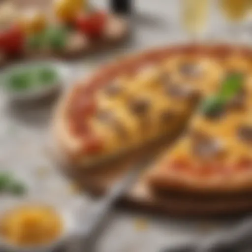 Gourmet Macaroni Cheese Pizza with Truffle Oil
