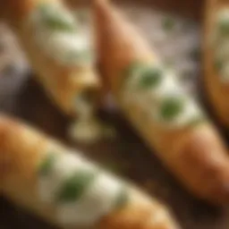 Gourmet stuffed crust cheese sticks with herb-infused mozzarella