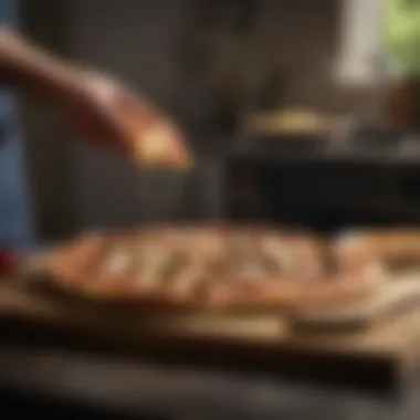 Innovative pizza-peel accessory for home chefs