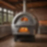 A stunning image of a Guy Fieri pizza oven showcasing its sleek design and vibrant aesthetics