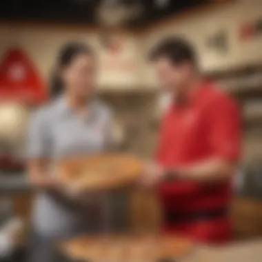 Embrace the Joy of Fresh Delivery Happy Customer Receiving Pizza Hut Order