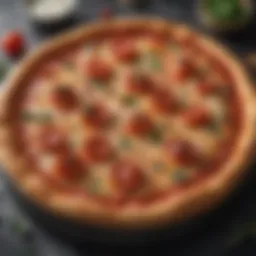 A beautifully crafted Henry pizza stone showcasing its unique texture and design.