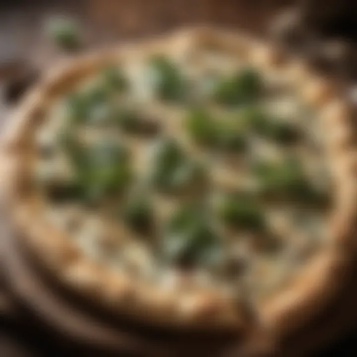 Herb-Infused White Pizza with Roasted Garlic