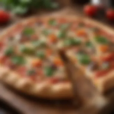 A Tempting Slice of Hidden Valley Veggie Pizza Delicious slice of Hidden Valley Veggie Pizza