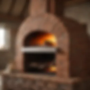 Detailed interior of Home Depot brick oven construction