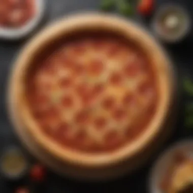 Homemade Deep Dish Pizza Creation Homemade Deep Dish Pizza Creation