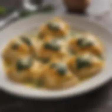 Handcrafted Ravioli Filled with Spinach and Ricotta Blend Homemade Ravioli Stuffed with Spinach and Ricotta