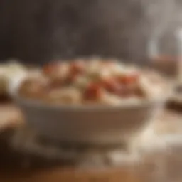 Flour and water mixture in a bowl