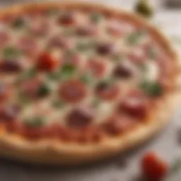 Ingredients for personal pizza