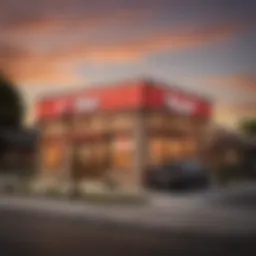 Iconic Pizza Hut facade on Memorial Drive