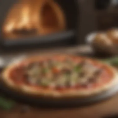 Smartphone displaying a pizza restaurant app