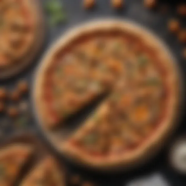 Innovative almond pizza crust recipe with fresh ingredients