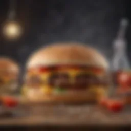 Innovative Burger Pizza Creation