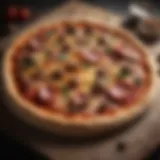 Unique clay pizza stone showcasing artistry and functionality