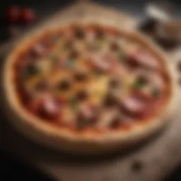 Unique clay pizza stone showcasing artistry and functionality