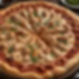 Innovative pizza crust with canned chicken