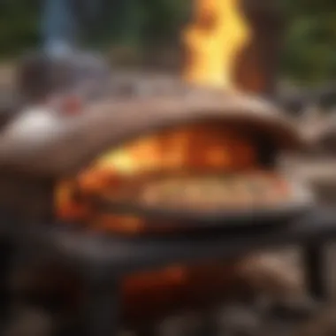 Innovative pizza oven designed for campfire cooking